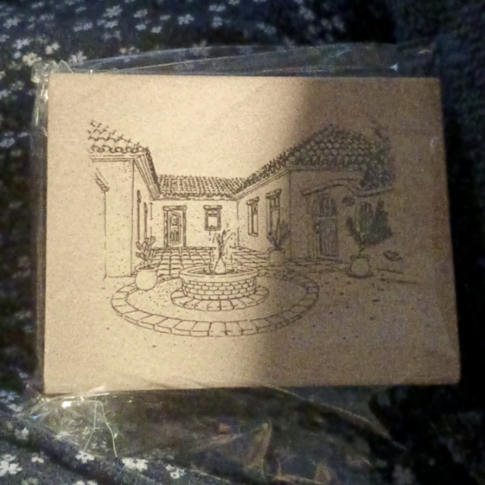 Light house rubber stamp